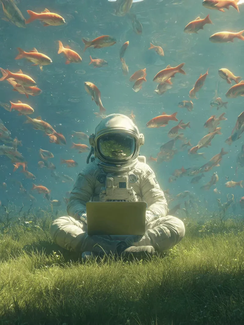 Girl on the street in sketch style bites an apple - AI Video Generator result