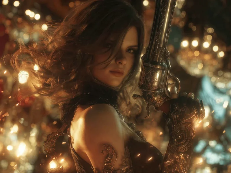 Girl on the street in sketch style bites an apple - AI Video Generator result