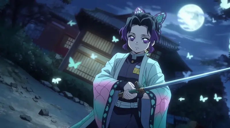 Girl on the street in sketch style bites an apple - AI Video Generator result