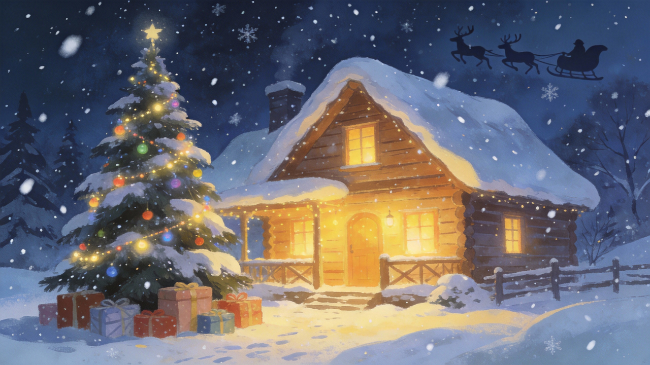 小鹿與羊圍爐喝茶 - 參考圖 1